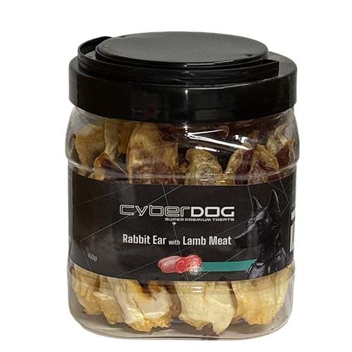 צנצנת סייבר דוג אוזן ארנבת במילוי טלה לכלב