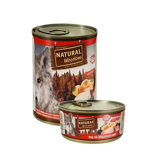 שימור נטורל וודלנד לכלב ברווז ומשמש ללא דגנים