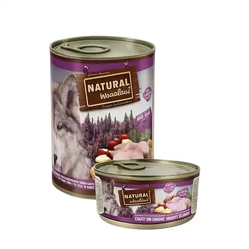 שימור נטורל וודלנד לכלב ארנבת ותפוח ללא דגנים