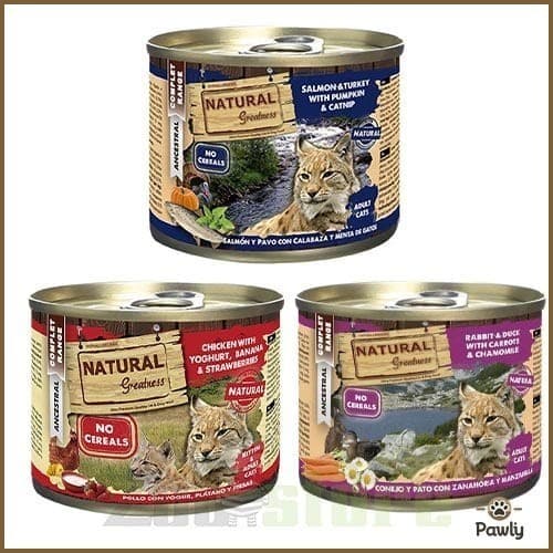 נטורל גרייטנס מזון משומר לחתולים