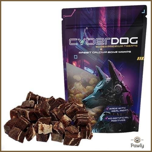 חטיף סייבר דוג רך טלה משויש 100 גרם לכלב