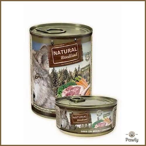 שימור נטורל וודלנד לכלב אווז וברוקולי ללא דגנים