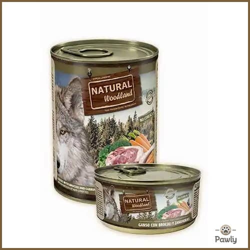 שימור נטורל וודלנד לכלב אווז וברוקולי ללא דגנים